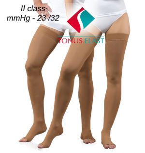 Elastic compression stockings 7/8, klass 2 ( 23 - 32 mmHg ) , LUX